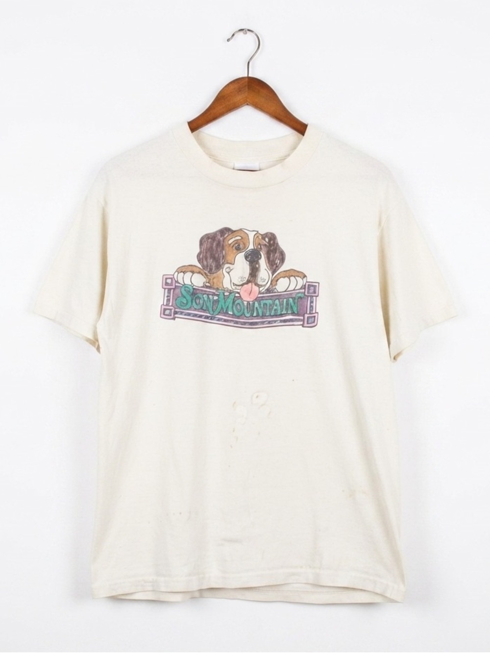 Vintage Single Stitch St Bernard Graphic T Shirt XL